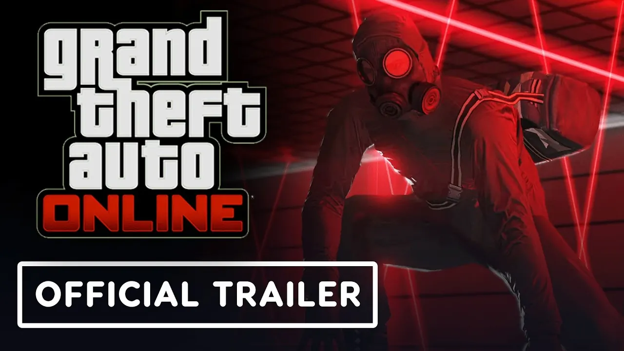 GTA Online The Kortz Center Heist official launch trailer poster — click to play the YouTube video